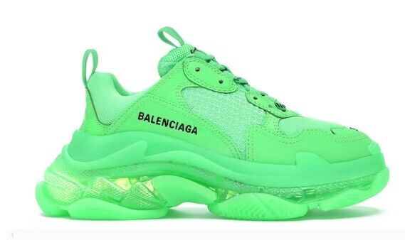 Men's Balenciaga ‘Triple S’ Green Shoes 071